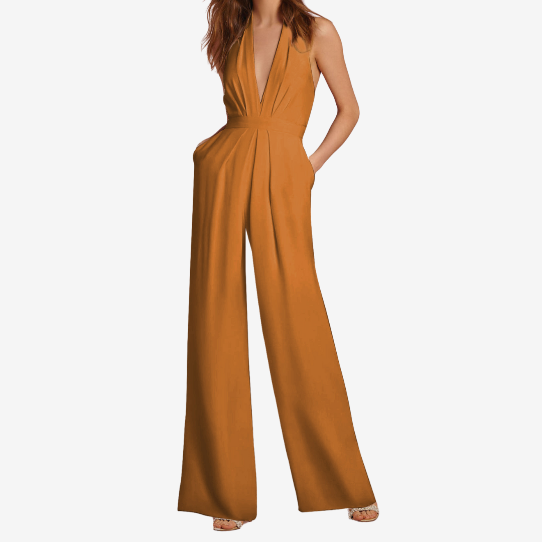 Mirella™ jumpsuit met wijde pijpen