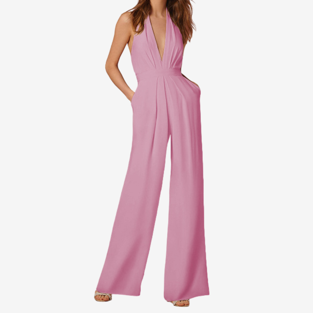 Mirella™ jumpsuit met wijde pijpen