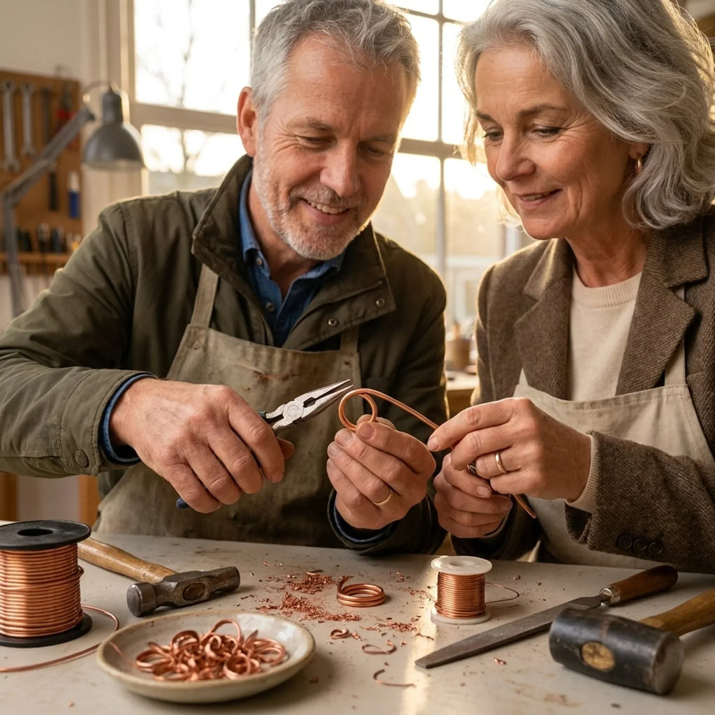Kupferring mit Tentakel-Design
