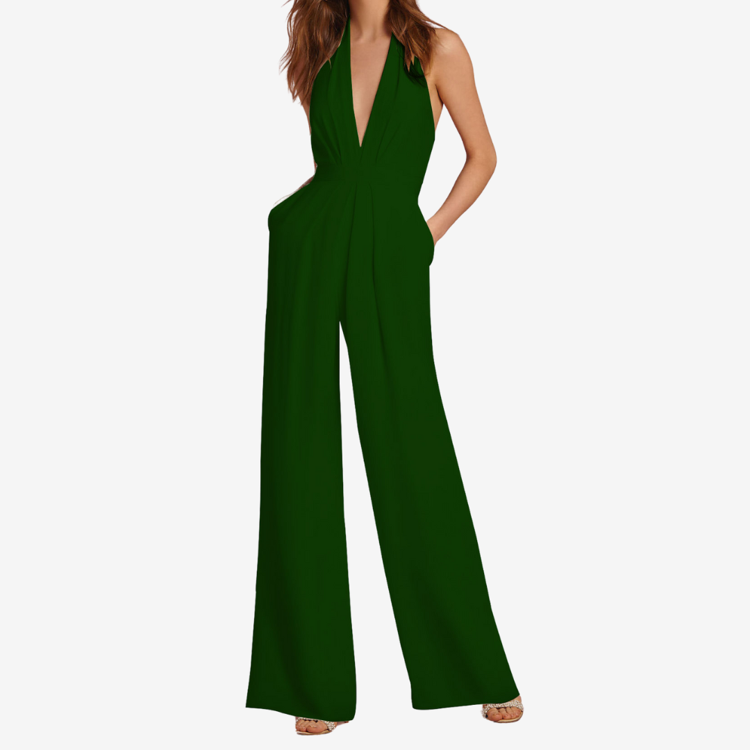 Mirella™ jumpsuit met wijde pijpen