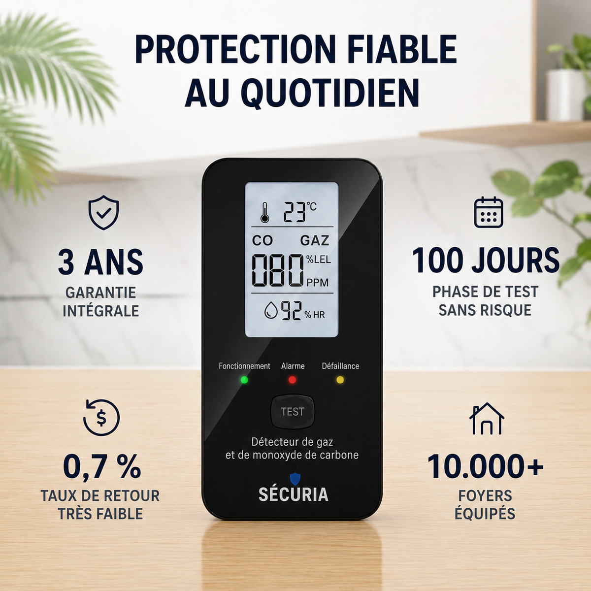 SECURIA™ | 4-en-1 beveiligingsdetector