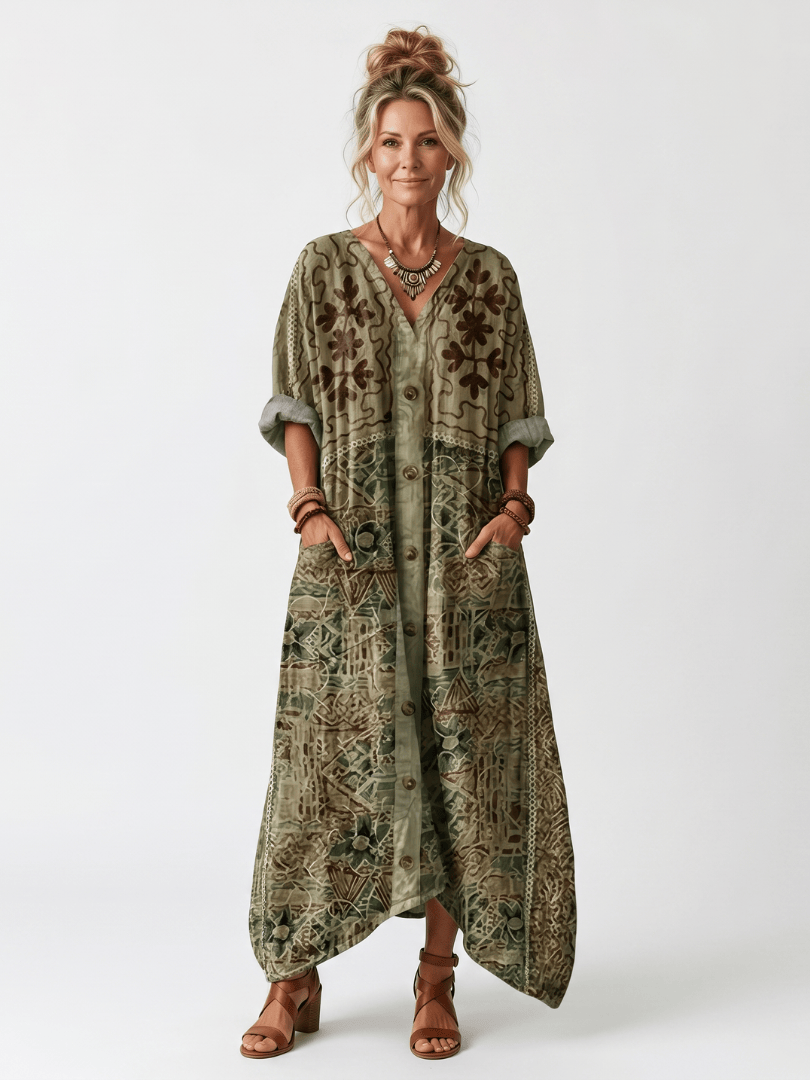 Aleta | Oversized Midi Dress