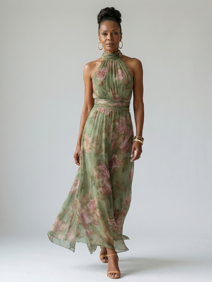 Naomi | Robe Maxi avec Dos Nu
