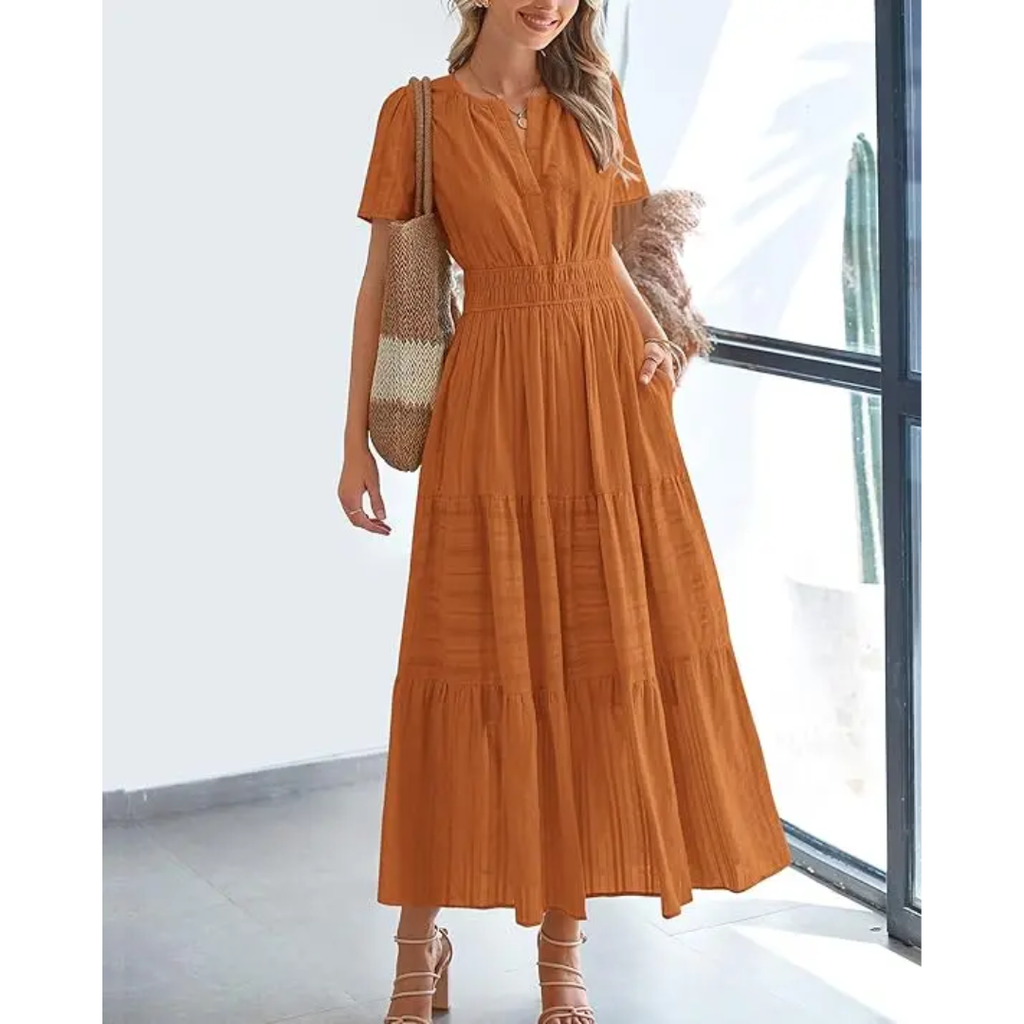 Elara – Luchtige, comfortabele maxi-jurk