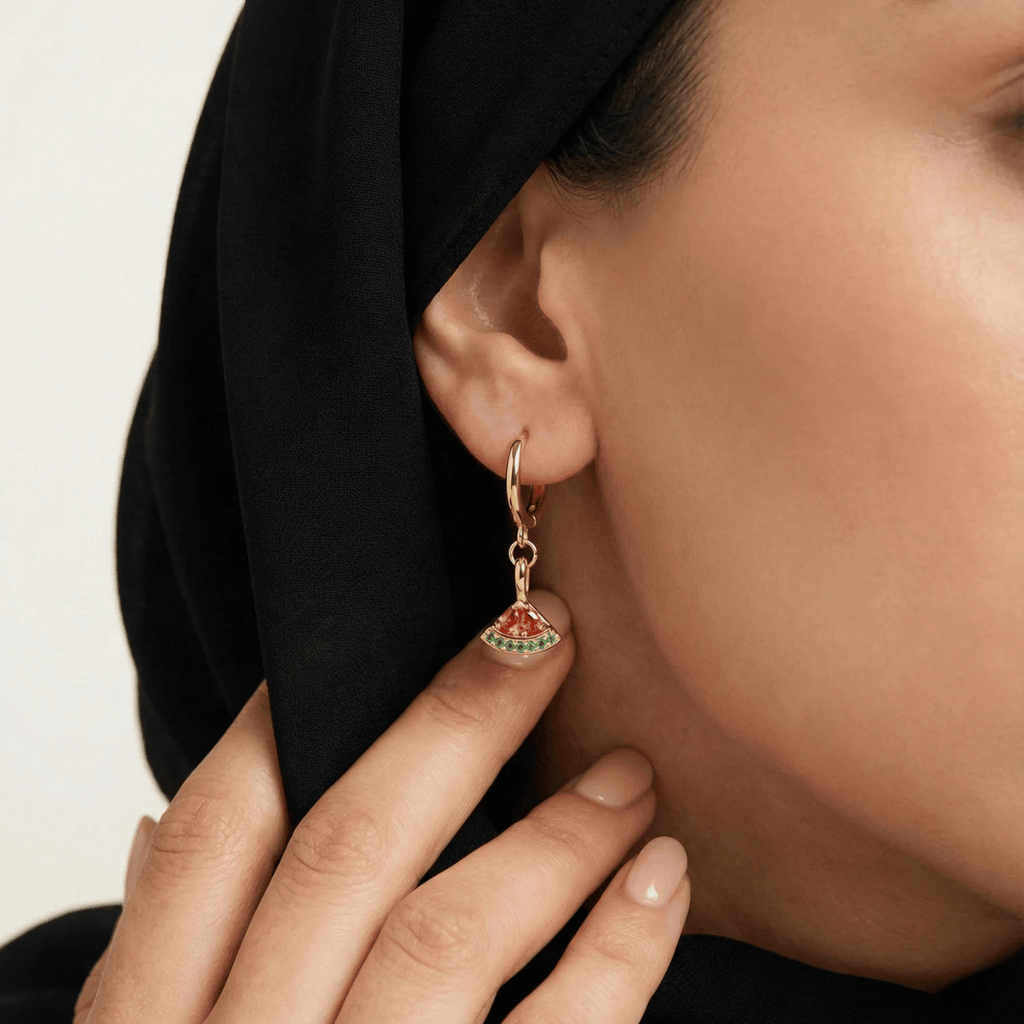 Zaralina™ - Exquisite Ohrringe in Wassermelonenform