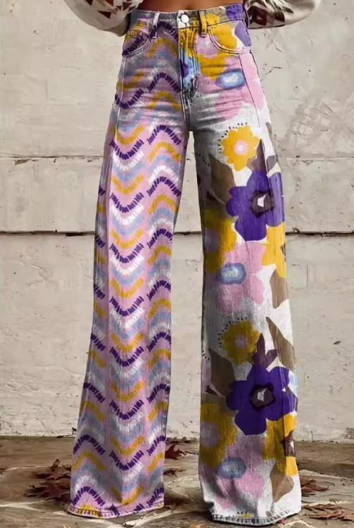 Isadora - Boheemse bloemenbroek