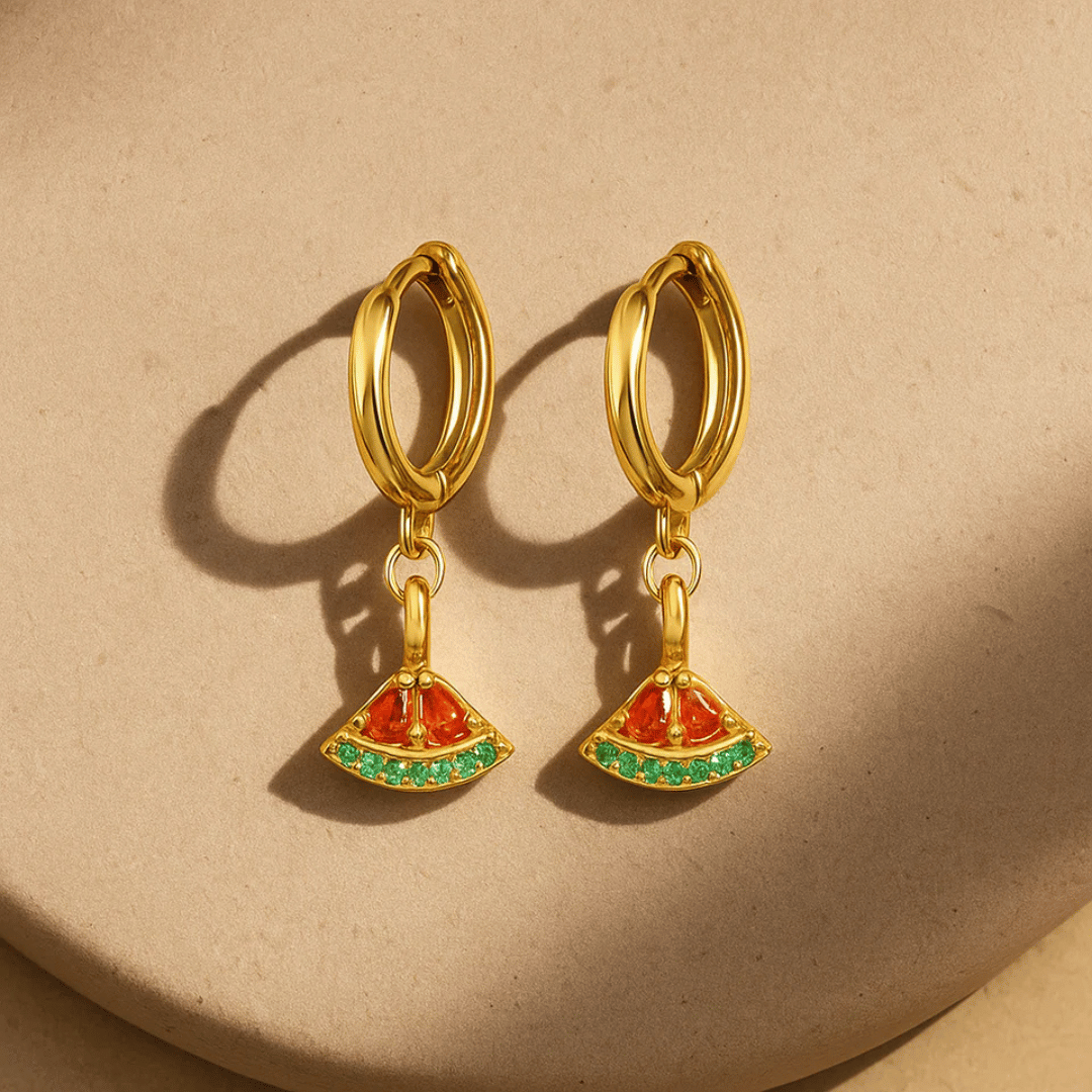 Zaralina™ - Exquisite Ohrringe in Wassermelonenform