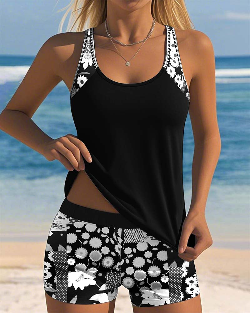 Matilda | Floral Print Swimsuit Set