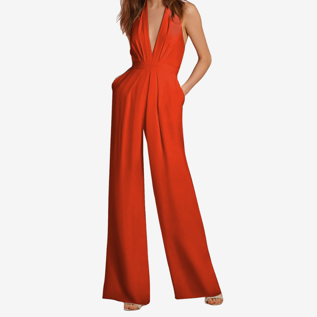 Mirella™ jumpsuit met wijde pijpen