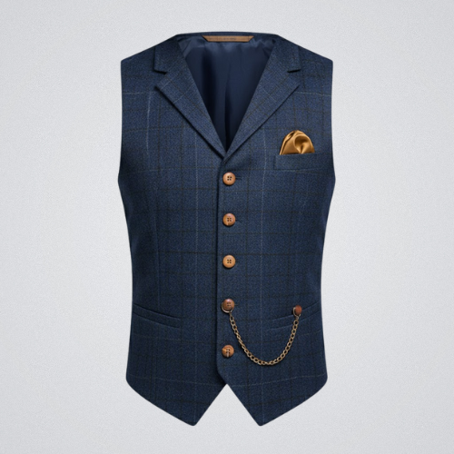 Vincenzo – Elegant tweed gilet voor heren