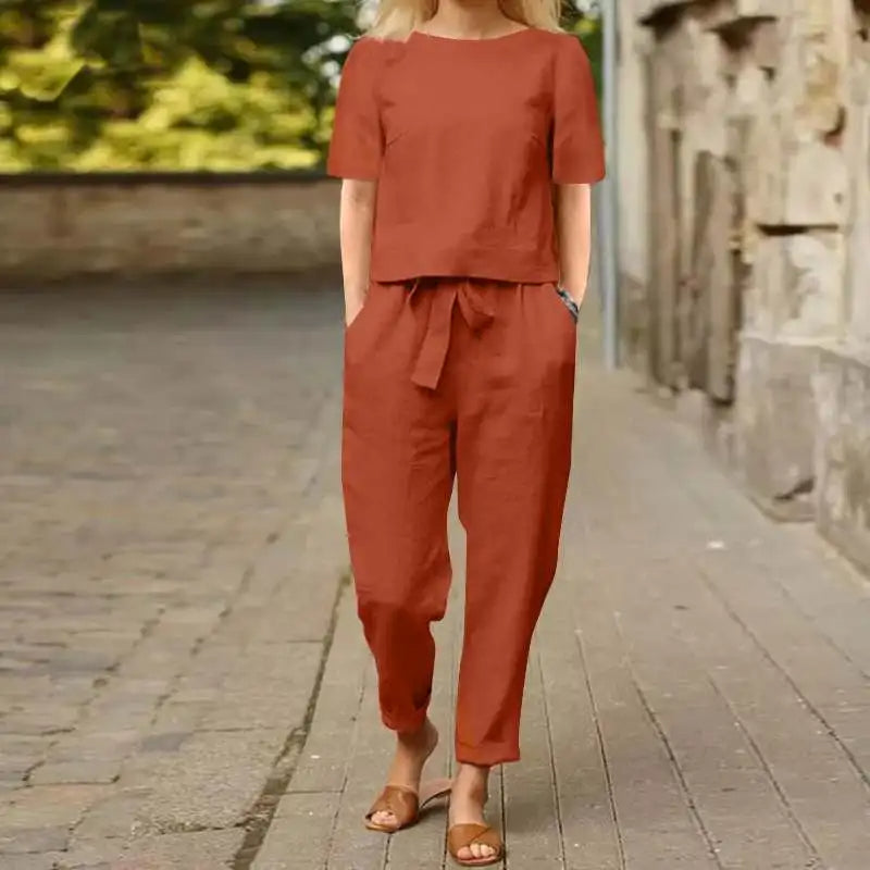 Alessa™ | Stijlvolle blouse en broek set