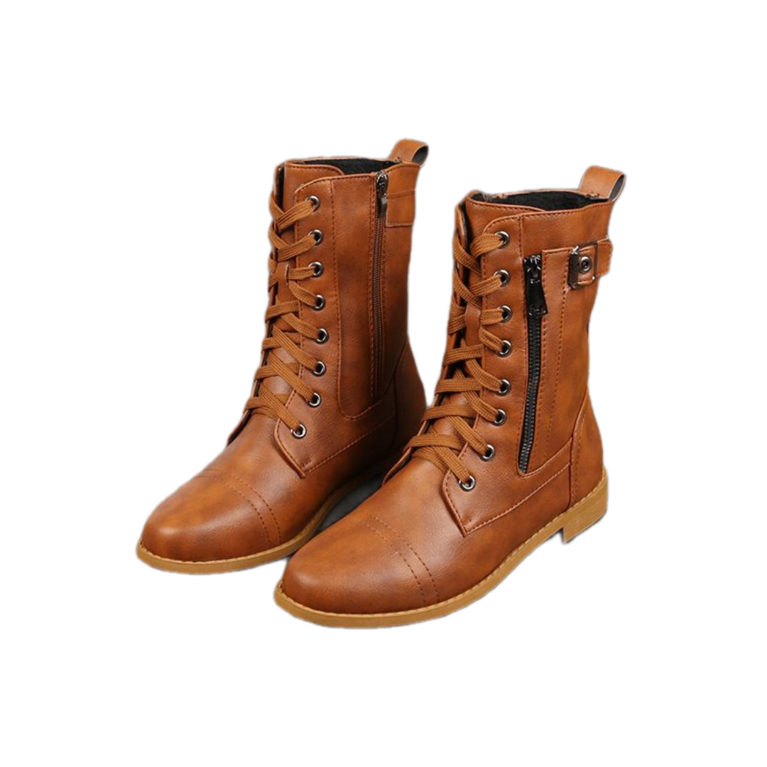 Ylvara - Bequeme Stiefeletten mit Reißverschluss