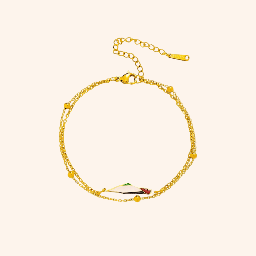 Serafina™ - Elegantes Armband mit Palästina-Karte