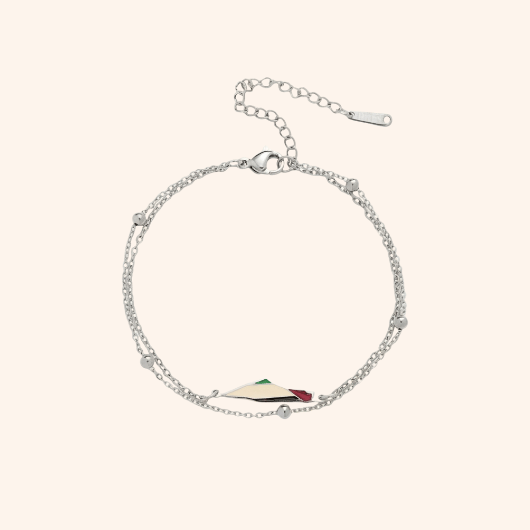 Serafina™ - Elegantes Armband mit Palästina-Karte
