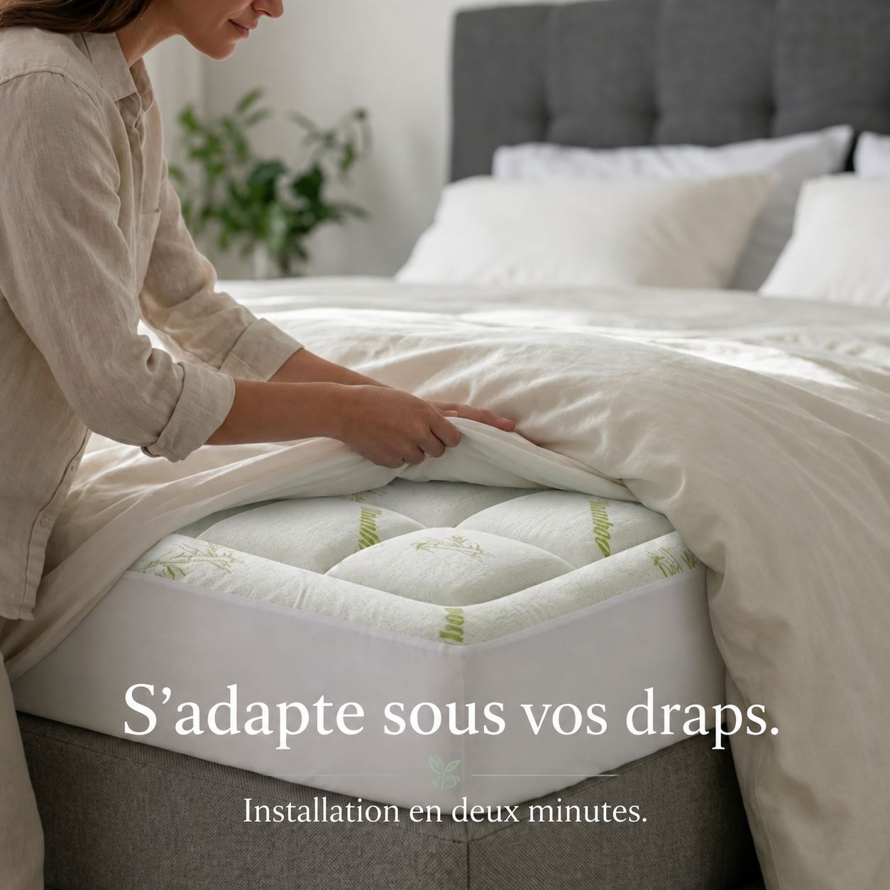 Bambéa™ | Surmatelas Confort en Bambou