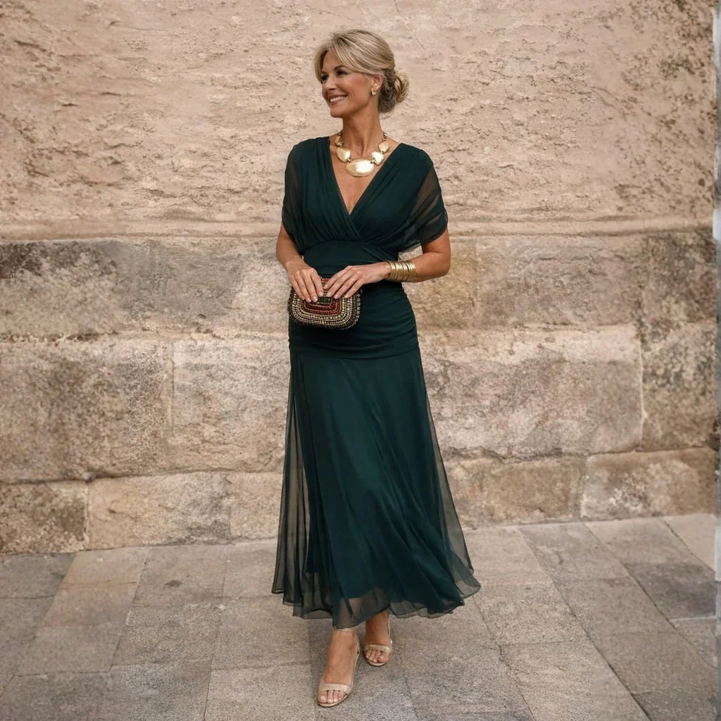 ELIZA™ – Élégante Robe Verte