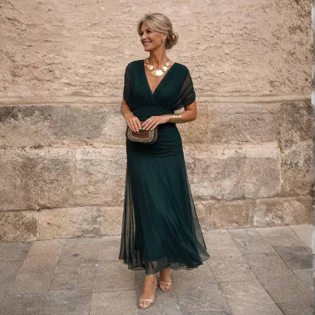 ELIZA™ – Élégante Robe Verte