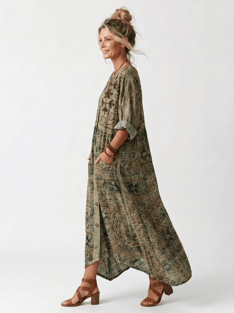 Aleta | Oversized Midi Dress