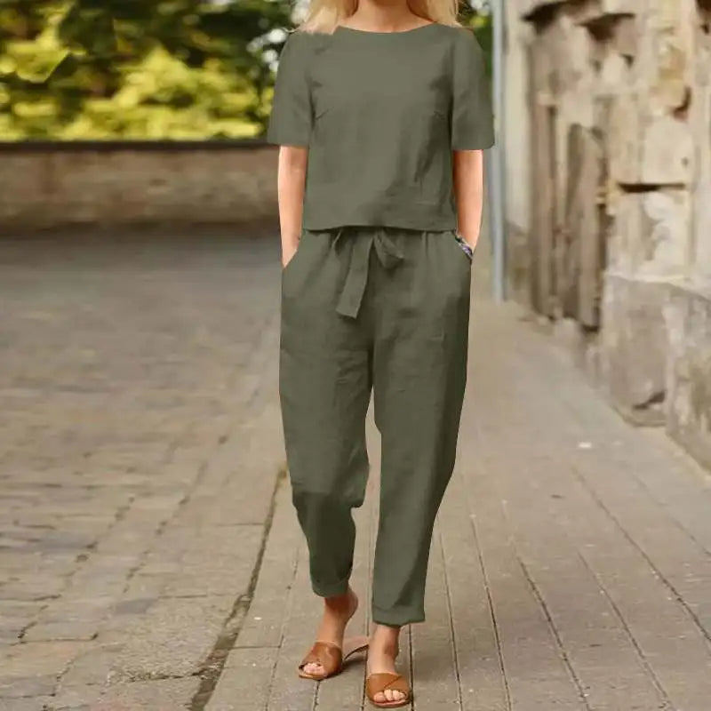 Alessa™ | Stijlvolle blouse en broek set