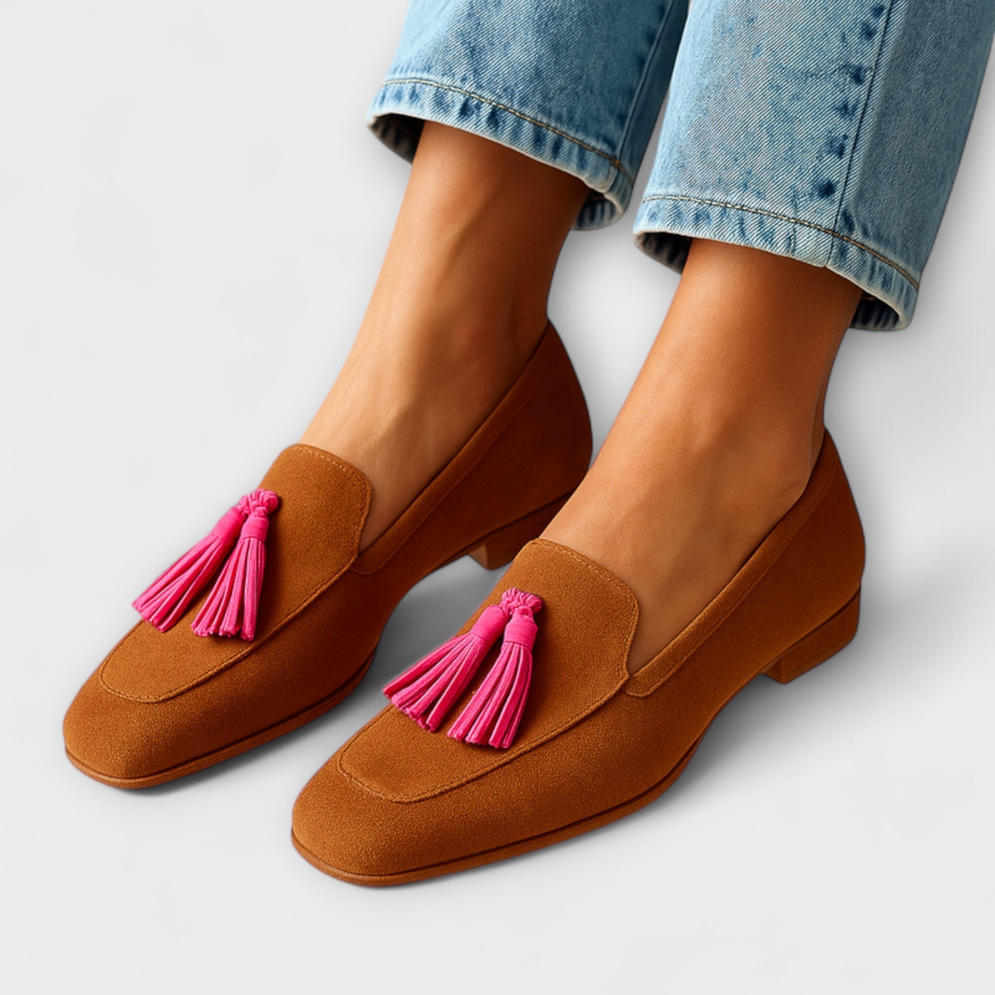 Roze loafers