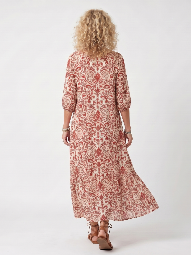 Noelle | Midi-Kleid mit Taillengürtel