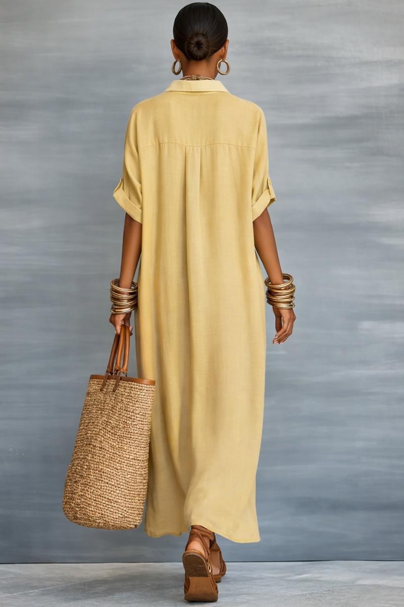 Manelle™ | Maxi-jurk met een minimalistische lijn