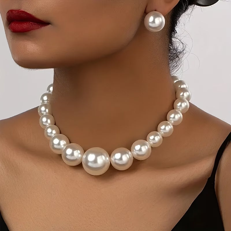 Klassisches Vintage Perlen-Schmuckset