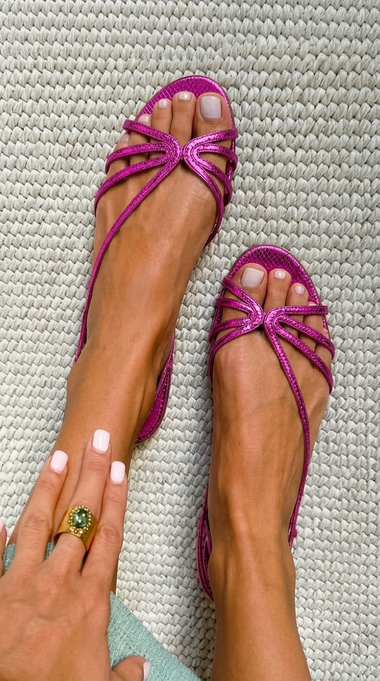 Ginevra | Elegante Goldsandalen für die Sommersaison