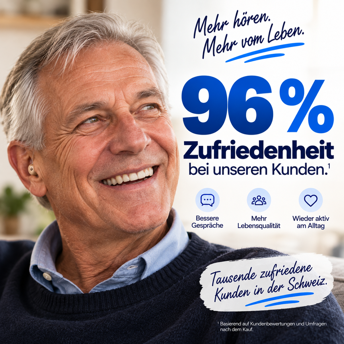 Hoor Duidelijk™ | Discreet oplaadbaar hoortoestel