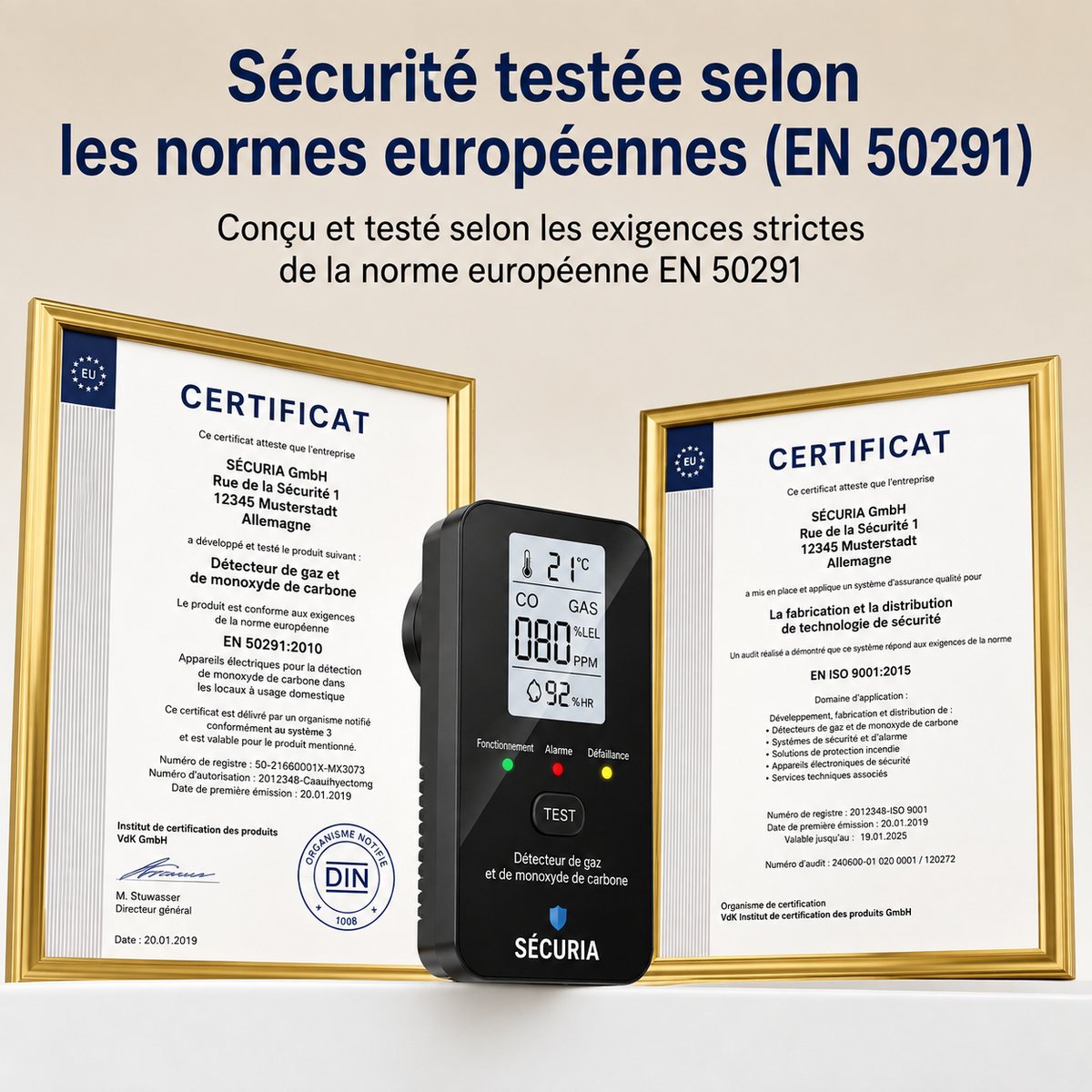 SECURIA™ | 4-en-1 beveiligingsdetector