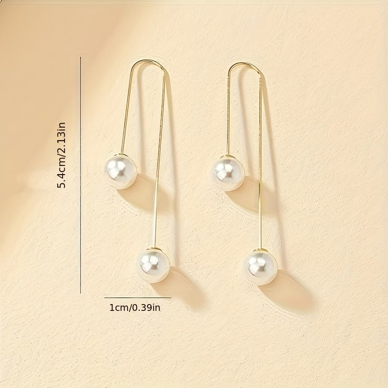 Strahlende Perlen Statement-Ohrringe
