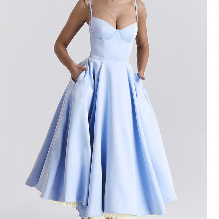 YLIANA | Romantisches Midi-Kleid für den Sommer