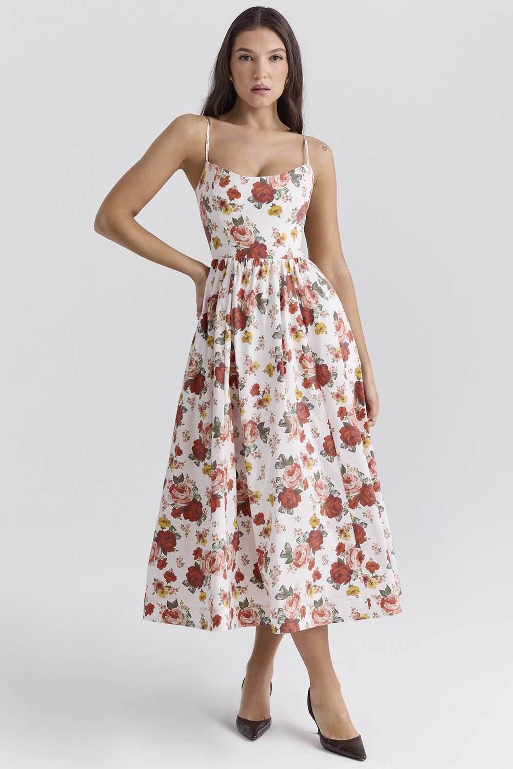 ESTELLE | Elegantes Midi Kleid mit Korsett für den Sommer