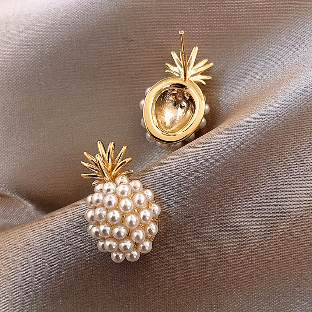 Perlen-Ananas-Ohrringe