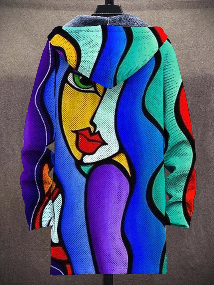 Allira™ - Luxe, op kunst geïnspireerde hoodie met rits