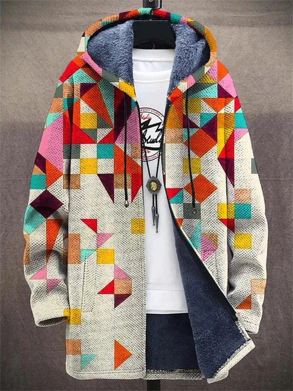 Aria™ - Luxe, op kunst geïnspireerde hoodie met rits