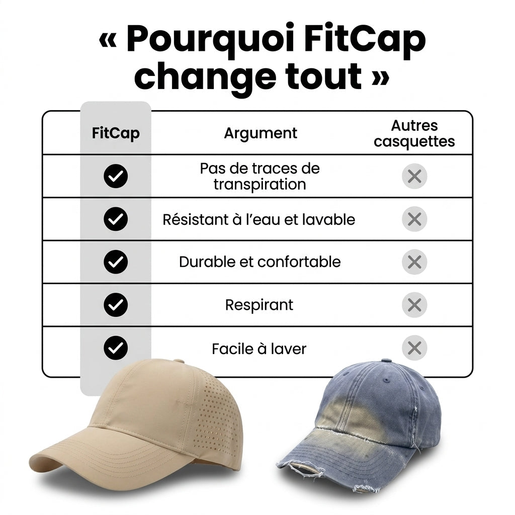 Die Cap ohne Schweißflecken