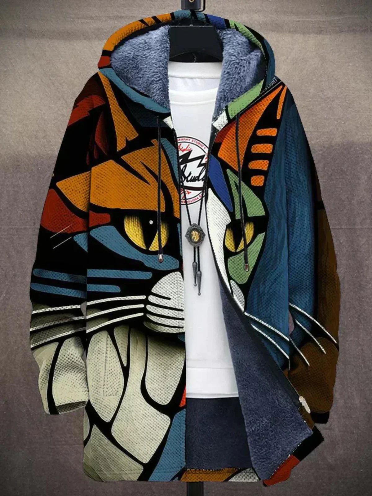 Bronte™ - Luxe, op kunst geïnspireerde hoodie met rits