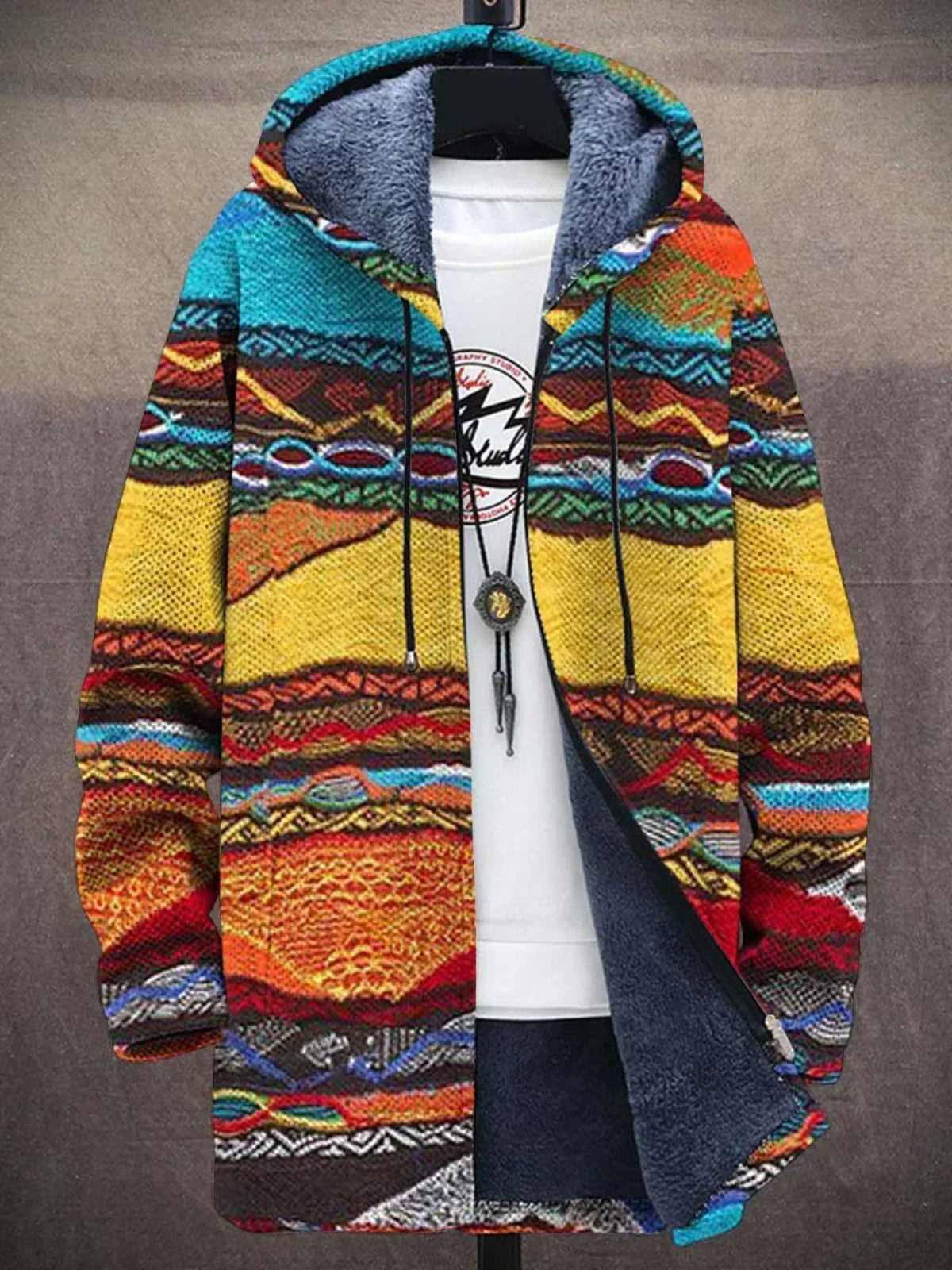 Bronte™ - Luxe, op kunst geïnspireerde hoodie met rits