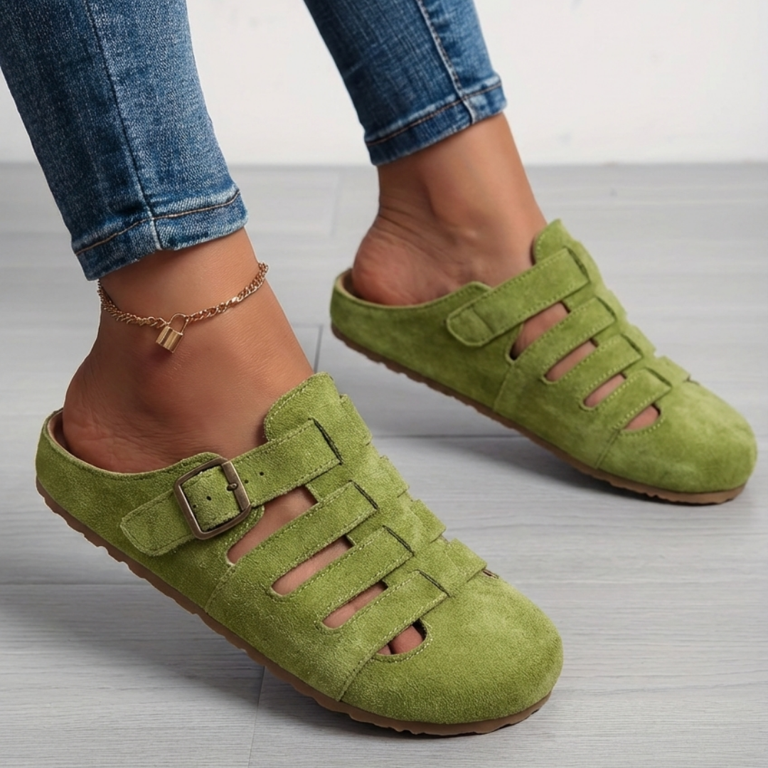 Aurora | Komfort Clogs mit verstellbarem Riemen