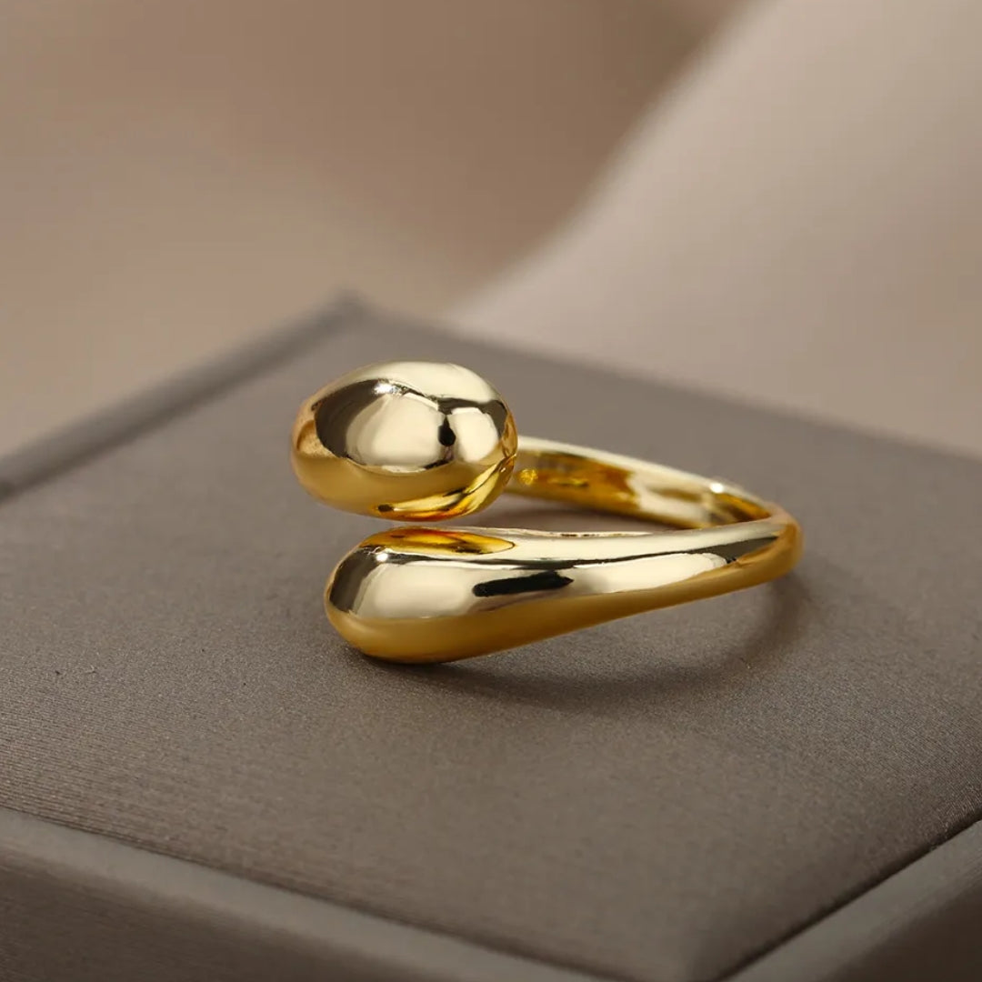 Verstellbarer Ring in Gold