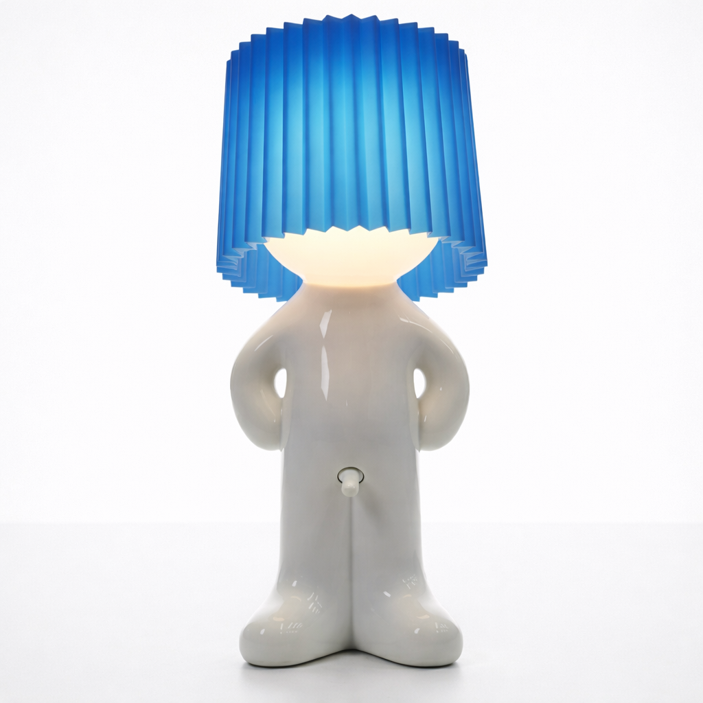 LeuchtMann™ – Decoratieve tafellamp met gekleurde kap
