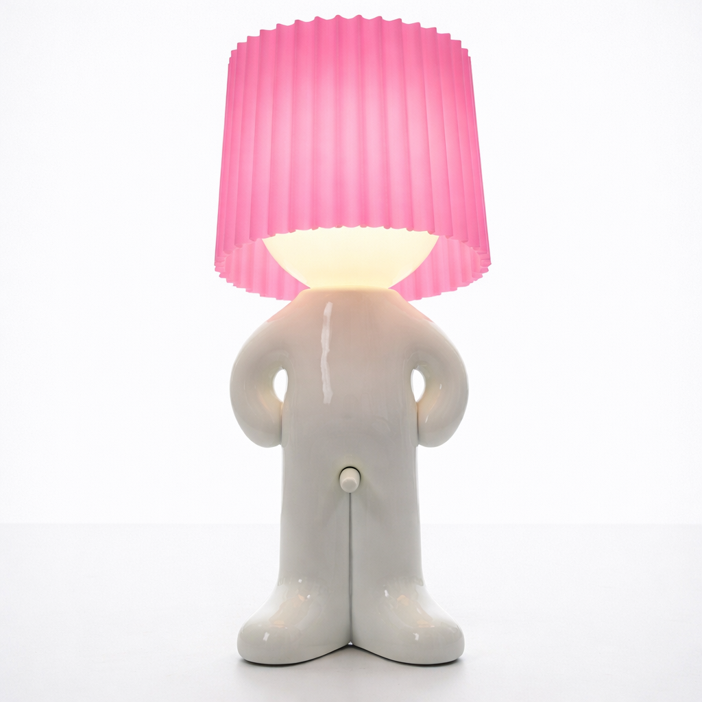 LeuchtMann™ – Decoratieve tafellamp met gekleurde kap
