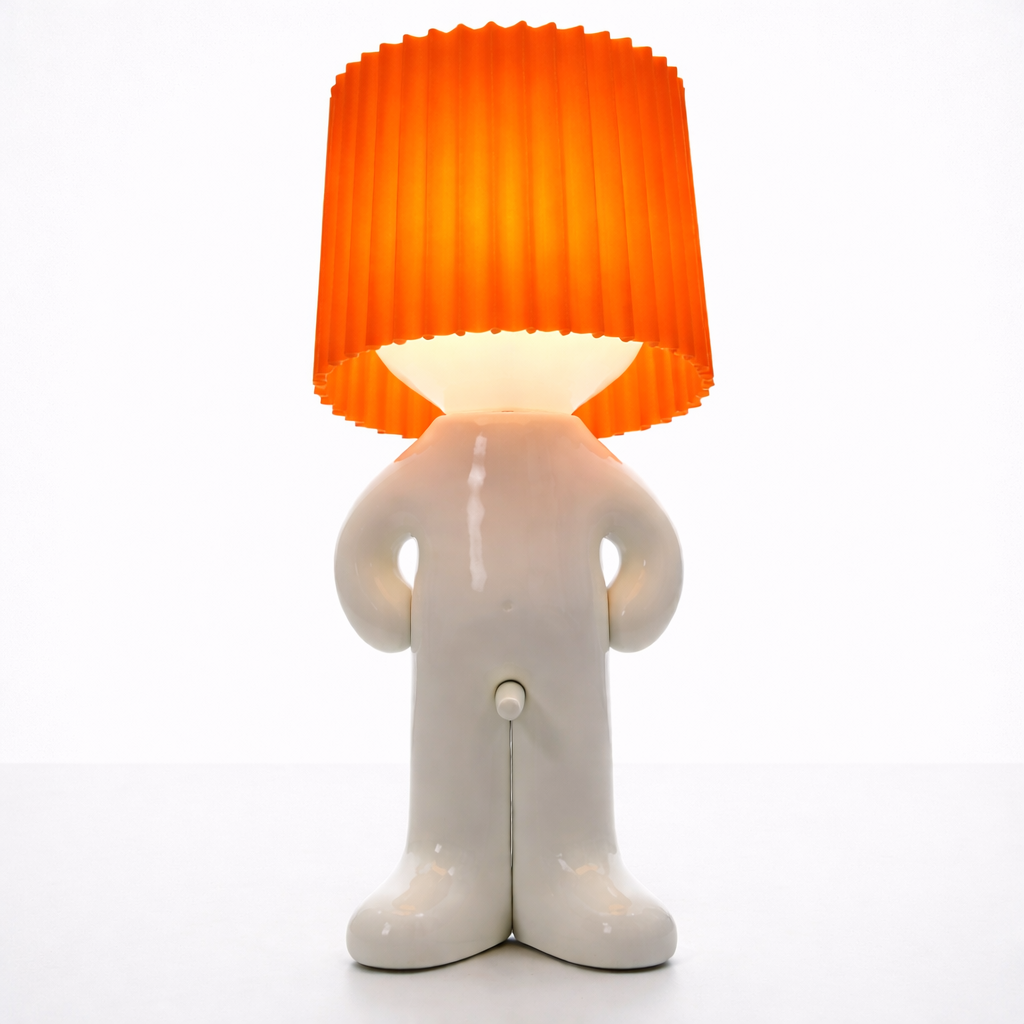 LeuchtMann™ – Decoratieve tafellamp met gekleurde kap