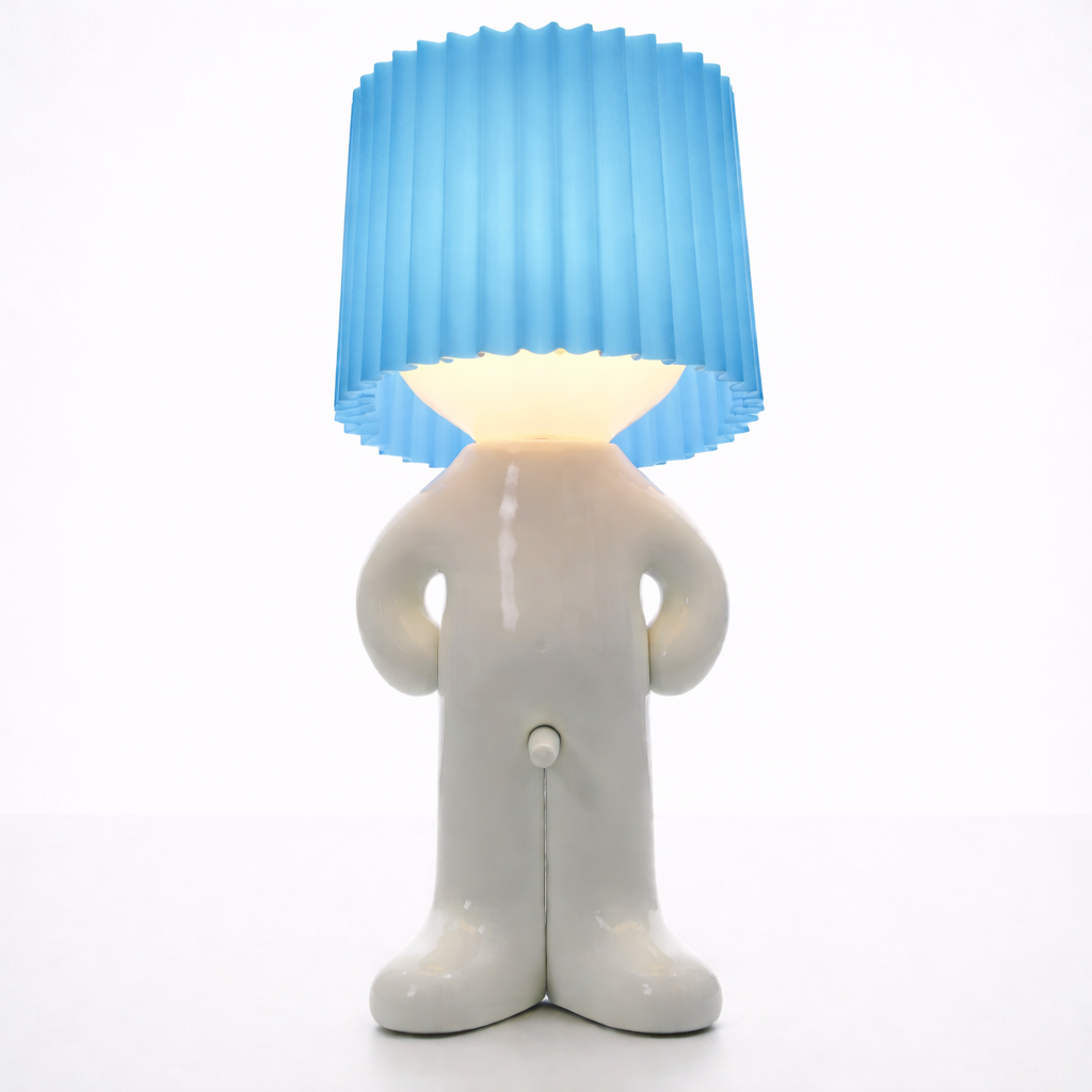 LeuchtMann™ – Decoratieve tafellamp met gekleurde kap