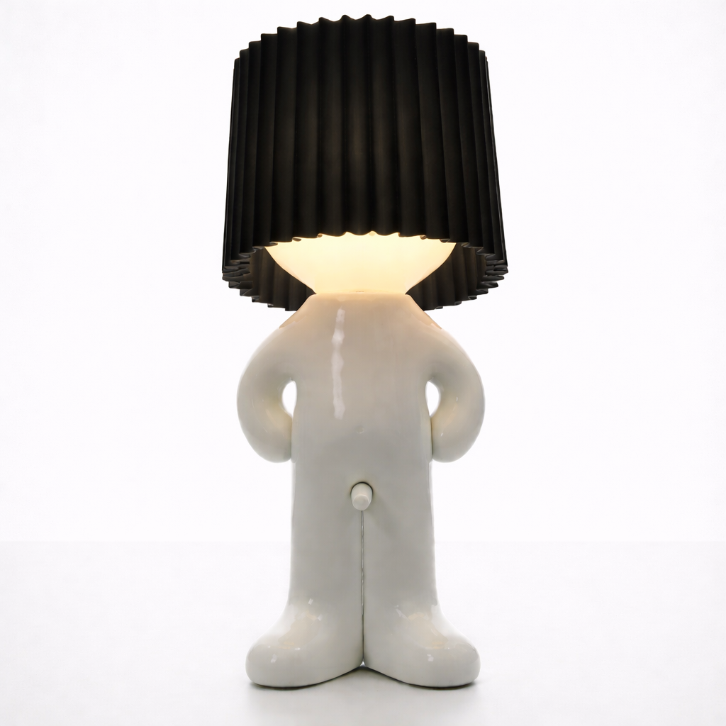 LeuchtMann™ – Decoratieve tafellamp met gekleurde kap