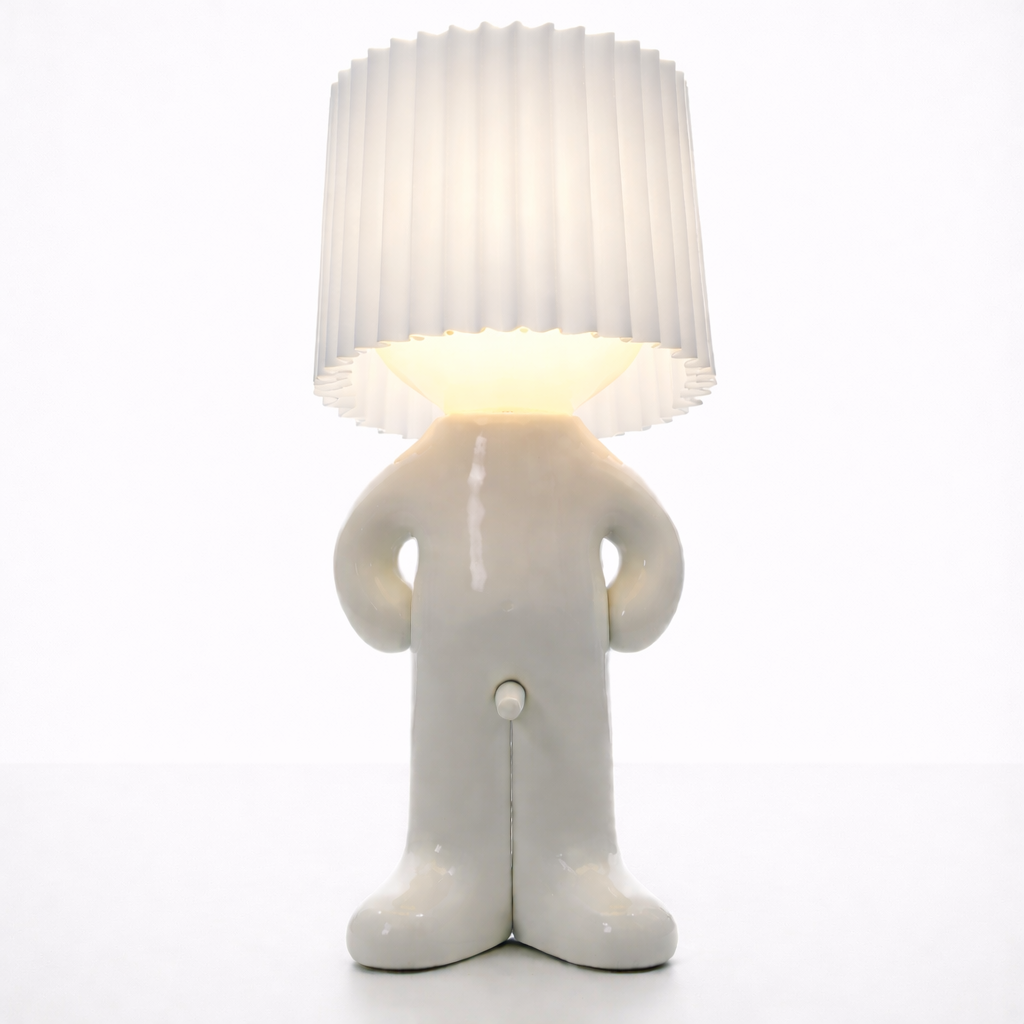 LeuchtMann™ – Decoratieve tafellamp met gekleurde kap