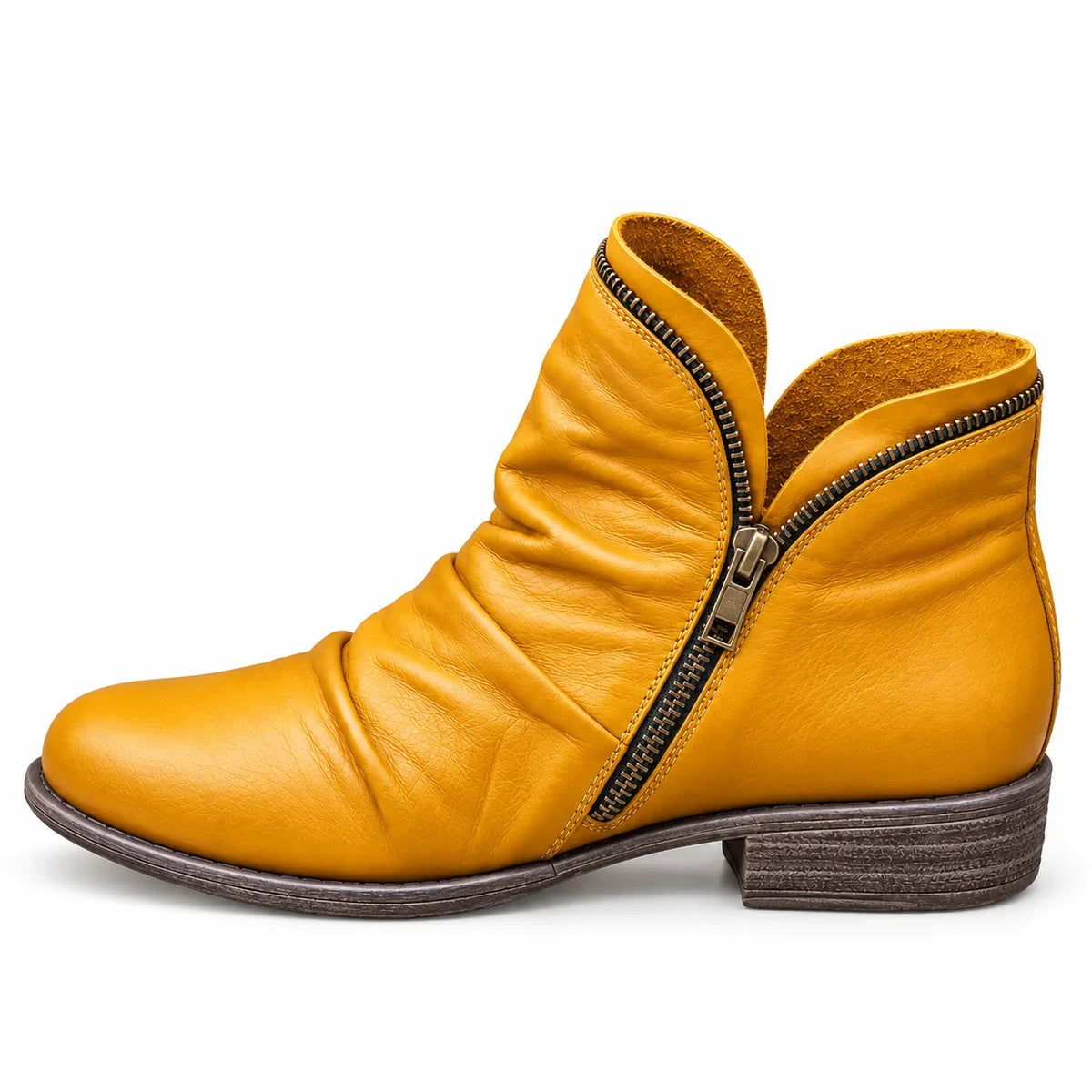 Elviera™ | Elegante Leder-Stiefeletten.