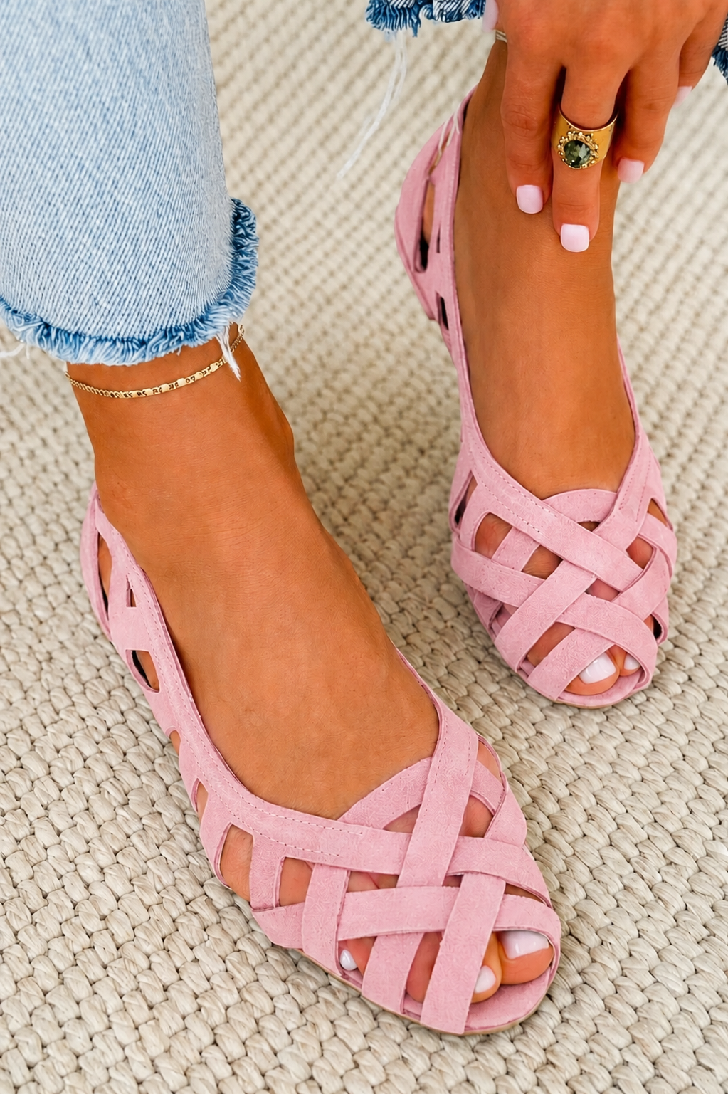 Caterina | Geflochtene Sandalen für den Sommer