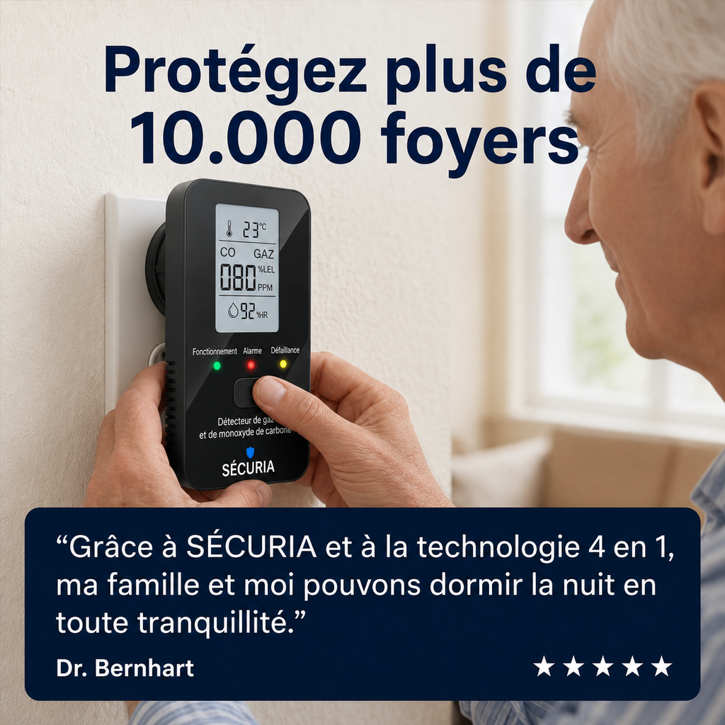 SECURIA™ | 4-en-1 beveiligingsdetector